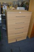 Five Drawer Bedroom Chest (AF-has had some repairs