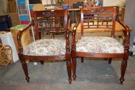 Pair of Carved Armchairs