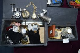 Two Jewellery Boxes and Content of Costume Jewelle