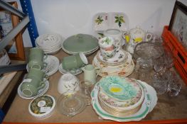 Part Tea Sets, Glassware, etc.