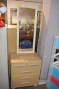 Five Drawer Bedroom Chest and a Mirror