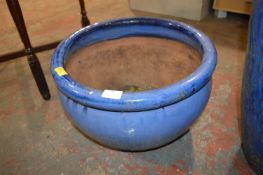 Large Blue Garden Planter