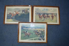 Three Framed Horse Racing Prints