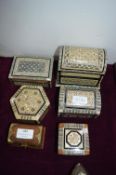 Eastern Carved Jewellery Boxes