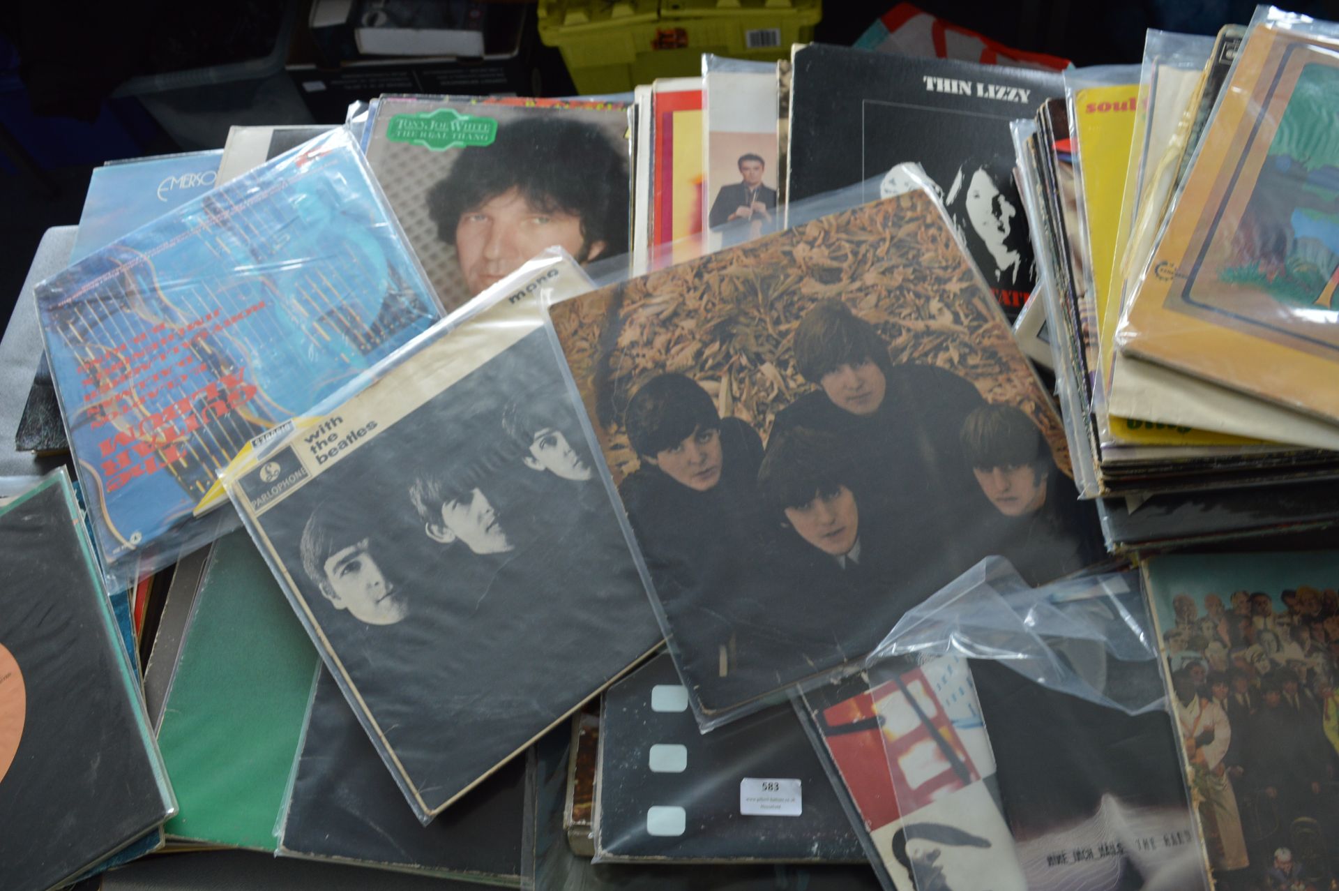 100 Rock LP Records; The Beatles, Joy Division, The Who, Pink Floyd, U2, Rush, Hendrix, Rolling Ston - Image 2 of 2
