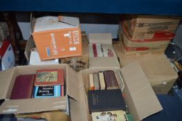 Nine Boxes of Assorted Books