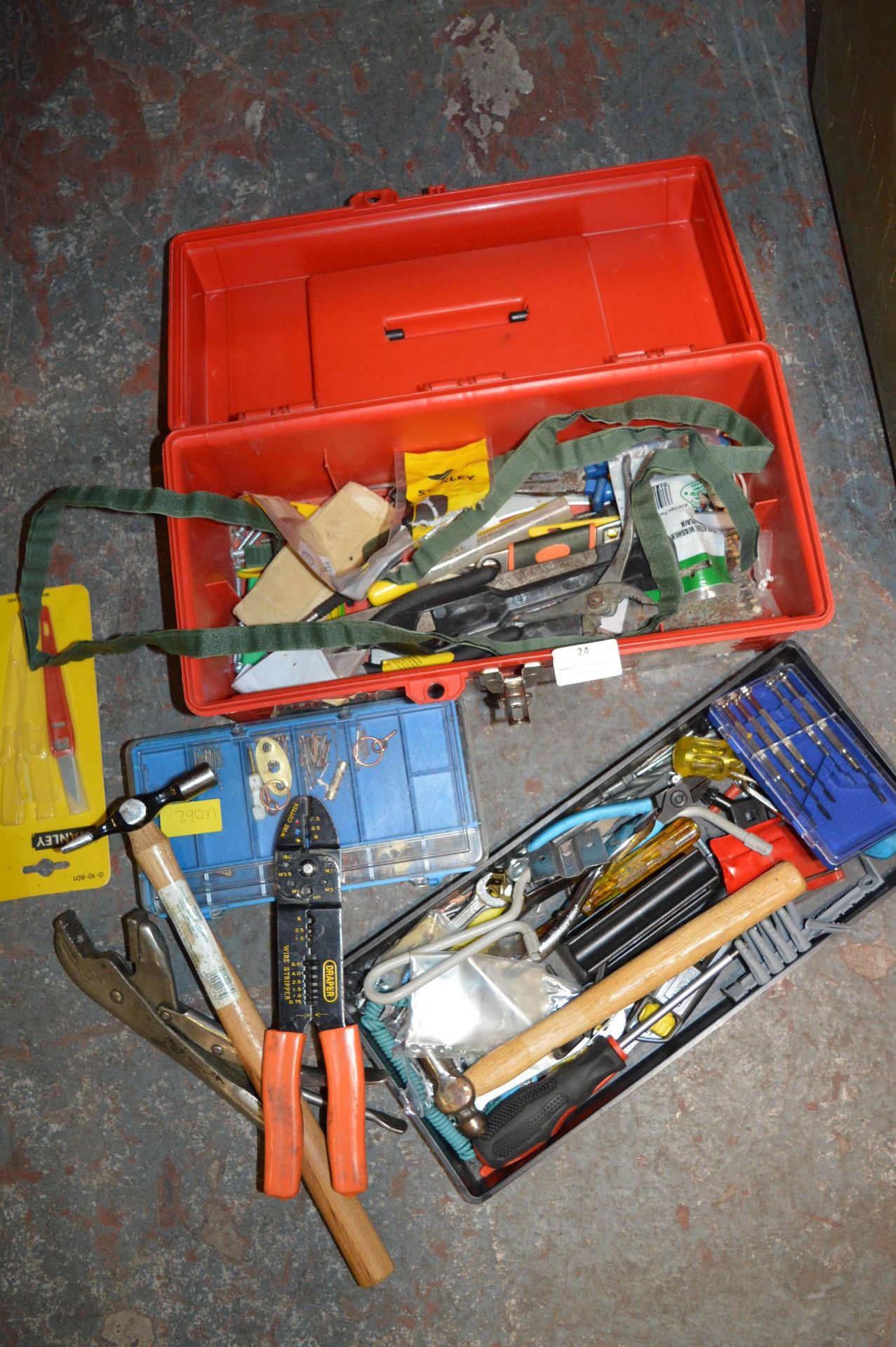 Small Toolbox and Contents pus one other