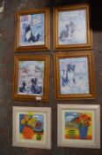 Six Framed Prints