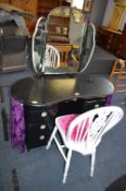 Shabby Chic Painted Dressing Table and Chair