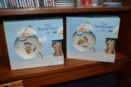 Two Ringtons Snowman Breakfast Sets