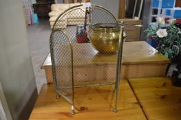 Brass Folding Fire Screen