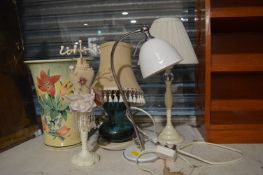 Table Lamps, Vases, etc.