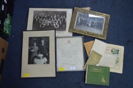 Vintage Framed Photographs and a Letter from Bucki