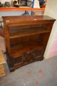 1930's Oak Bookshelves with Carved Detail