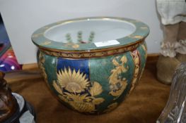 Eastern Style Bowl with Goldfish Design