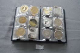 Album Containing 60 Proof Coins and Commemoratives