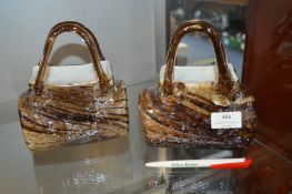 Two Murano Glass Handbags