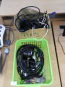 Assorted Computer Cables, Power Supply Units, Chargers, etc.