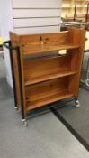 *Mobile Tubular Framed Book Trolley