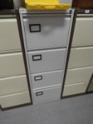 *Four Drawer Foolscap Filing Cabinet (Light Grey)