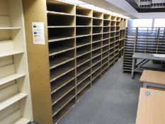 *Eight Bays of MDF Shelves ~6.4m long x 2m high