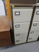 Four Drawer Foolscap Filing Cabinet (Coffee & Cream)