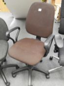 *Typist's Swivel Chair (brown)