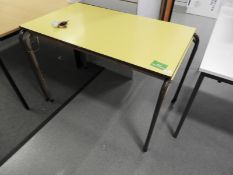 *Pair of Formica Topped Vintage Stackable Tables