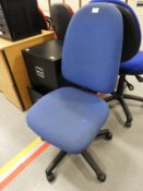 Gas Lift Operator's Chair (Blue)