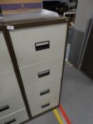 *Four Drawer Foolscap Filing Cabinet (Coffee & Cream)