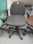 *Typist's Swivel Chair (charcoal)