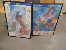 Two Philips Maps: Europe, and The British Isles