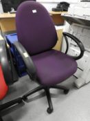 Gas Lift Operators Chair (Plumb)