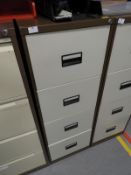 *Four Drawer Foolscap Filing Cabinet (Coffee & Cream)