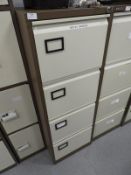 *Four Drawer Foolscap Filing Cabinet (Coffee & Cream)