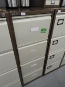 *Bisley Four Drawer Foolscap Filing Cabinet (Coffee & Cream)