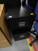 Two Drawer Filing Unit (black)