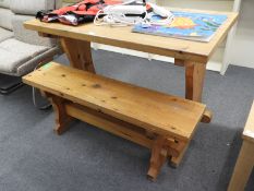 *Pine Table and Bench