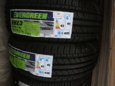 *Pair Unused Tyres. EVERGREEN EH23 195 60 15