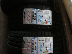 *Pair Unused Tyres. AVON ZV7 195 50 16