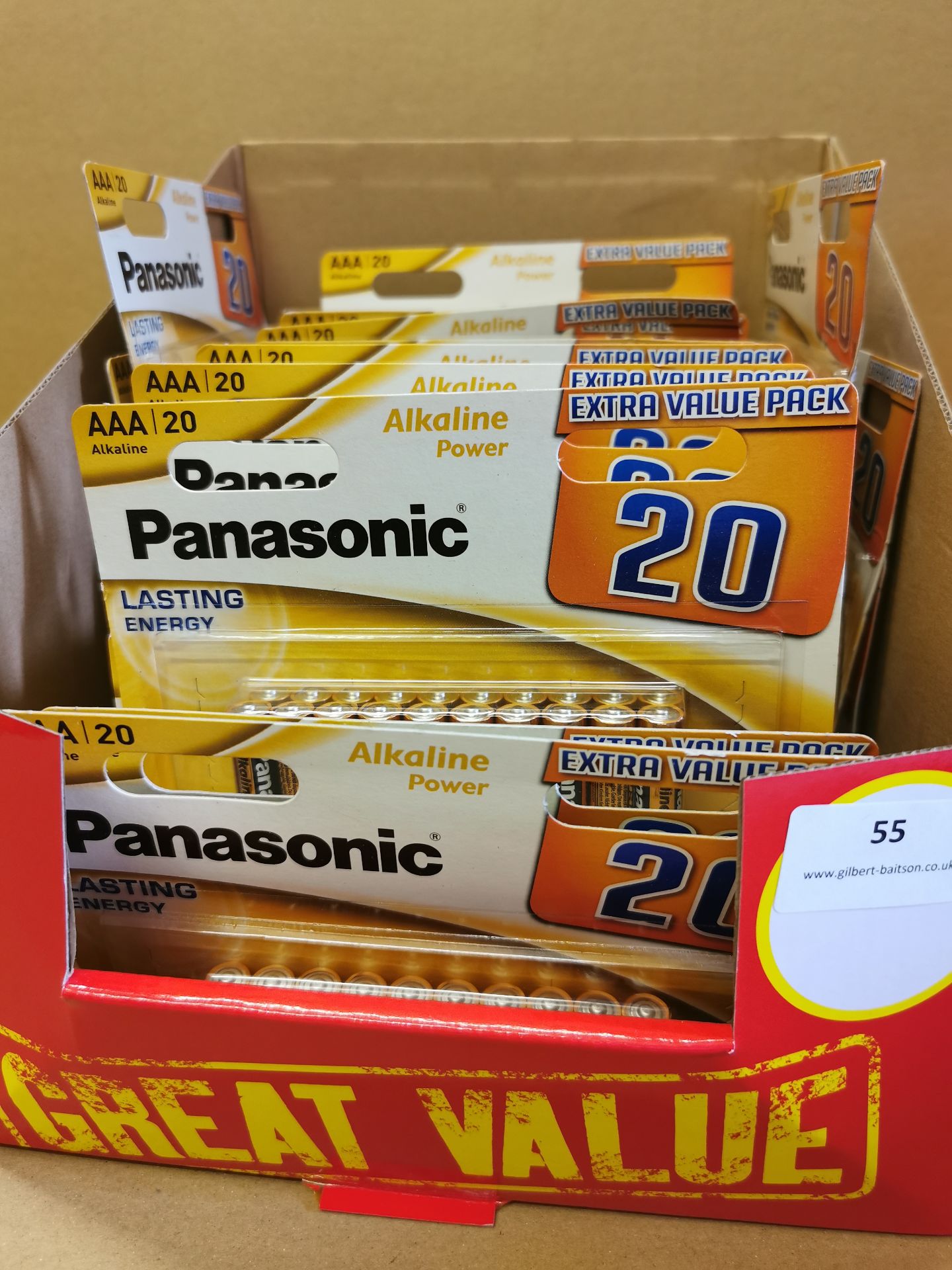 *Box approx' 30packs x20 Panasonic AAA Batteries