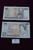 Two Vintage £10 Bank Notes