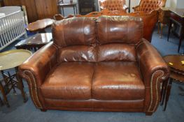 Leather Two Seat Sofa