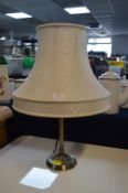 Table Lamp with Cream Shade