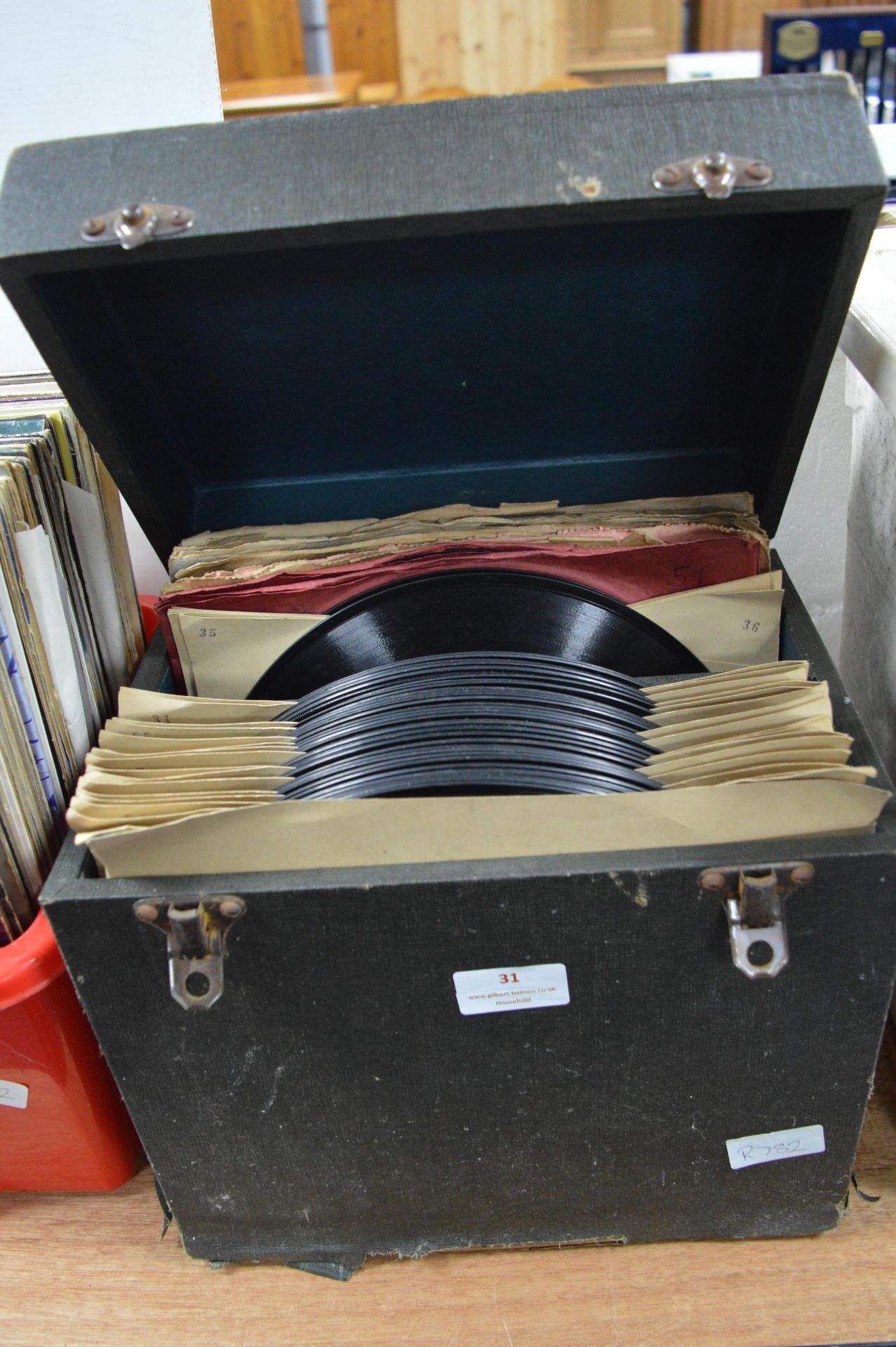 Case of Vintage 10" 78rpm Records
