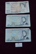 £10 and Two £5 Vintage Bank Notes
