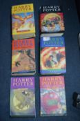 Six Harry Potter Books Including First Editions