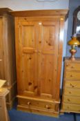 Two Door Single Wardrobe with Drawer