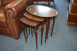 Nest of Three Mahogany Tables