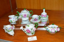 Royal Stratford Floral Treasures Miniature Tea Set